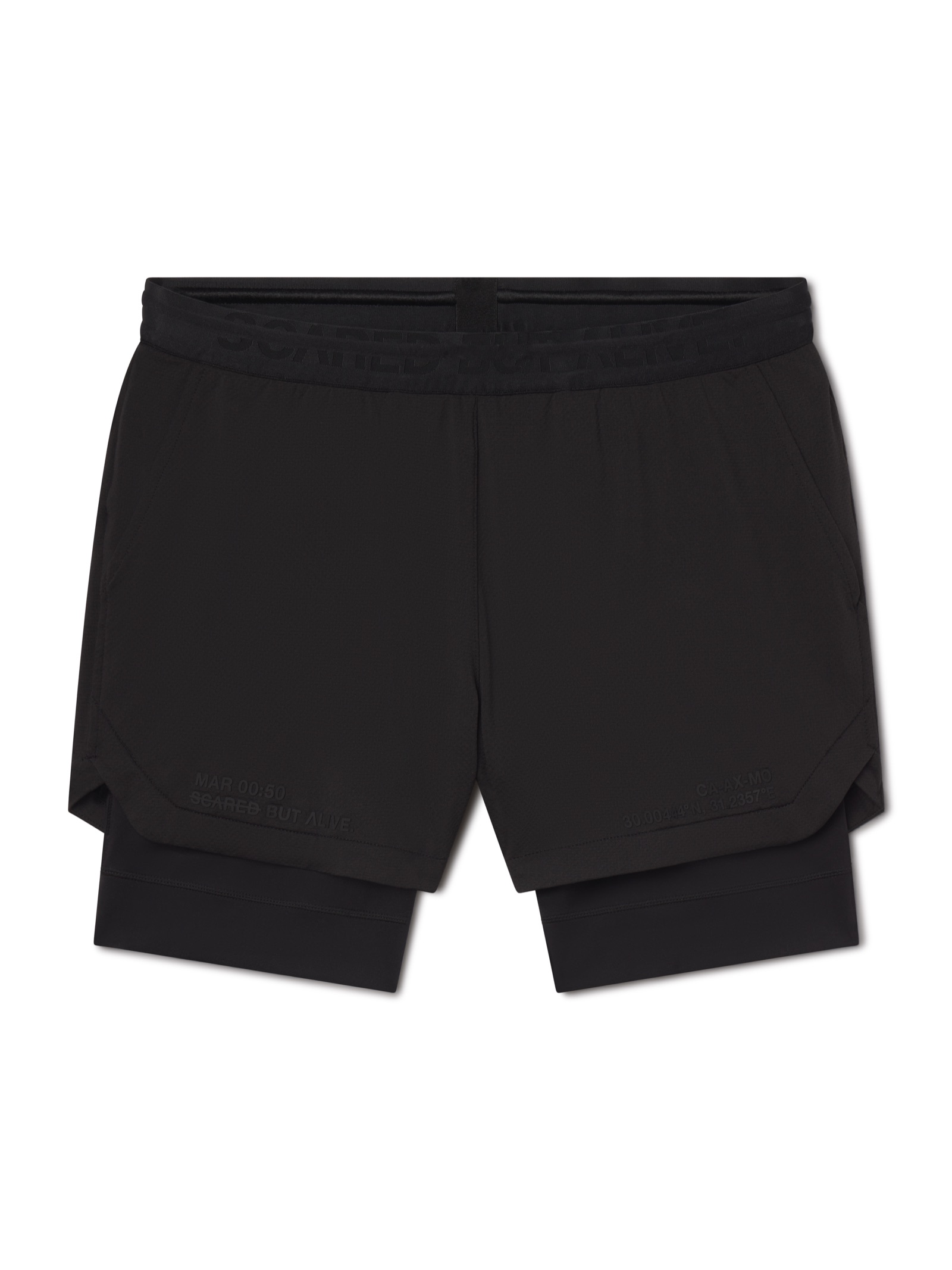 Hawaii Short black flat lay